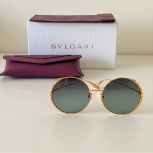 New! Bvlgari Serpenti BV40005U 28P Gold Frame Sunglasses, Authentic